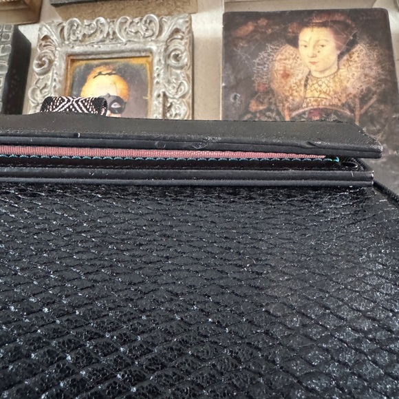 Rare Henry Charles Celest Black Clutch Cosmetic Bag‎ - Picture 3 of 17